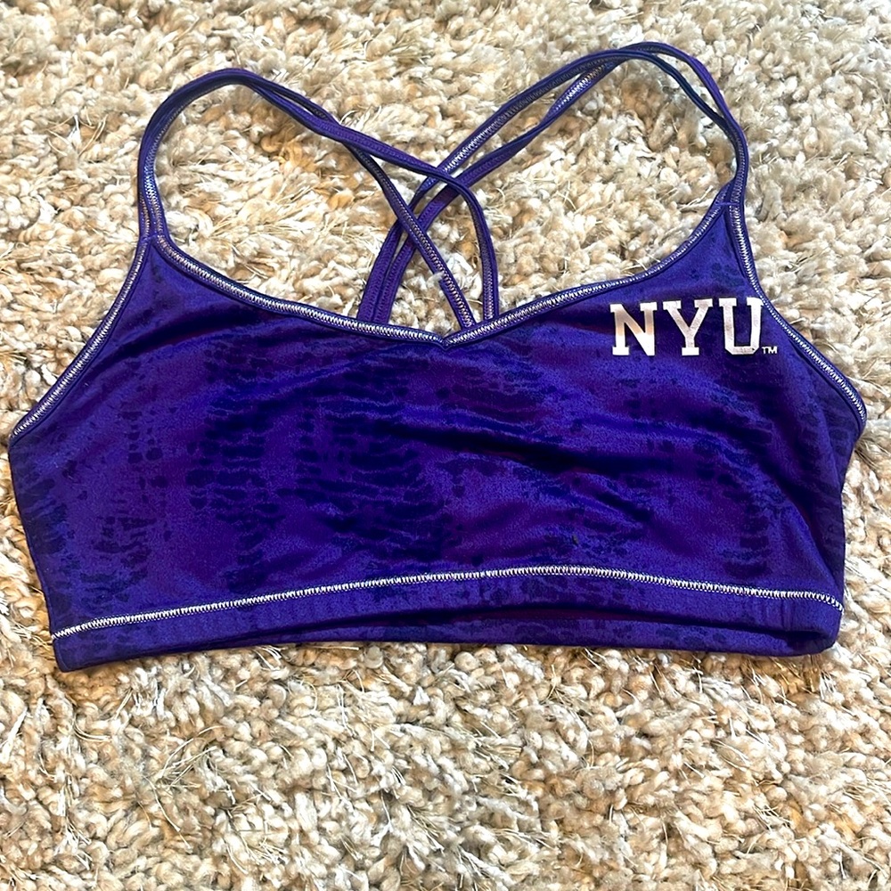 NYU Purple Sports Bra Size XS